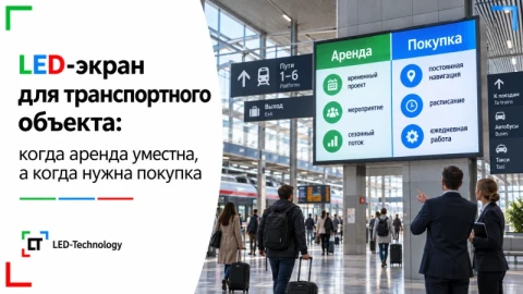 LED-экран для транспортного объекта: когда аренда уместна, а когда нужна покупка